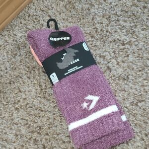 Converse Purple Crew Socks